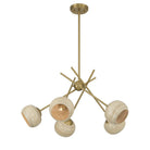 Savoy House - 1-2968-5-322 - Five Light Chandelier - Jasper - Warm Brass
