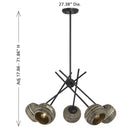 Savoy House - 1-2968-5-89 - Five Light Chandelier - Jasper - Matte Black