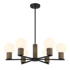 Savoy House - 1-4080-6-89 - Six Light Chandelier - Jarrell - Matte Black