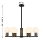 Savoy House - 1-4080-6-89 - Six Light Chandelier - Jarrell - Matte Black