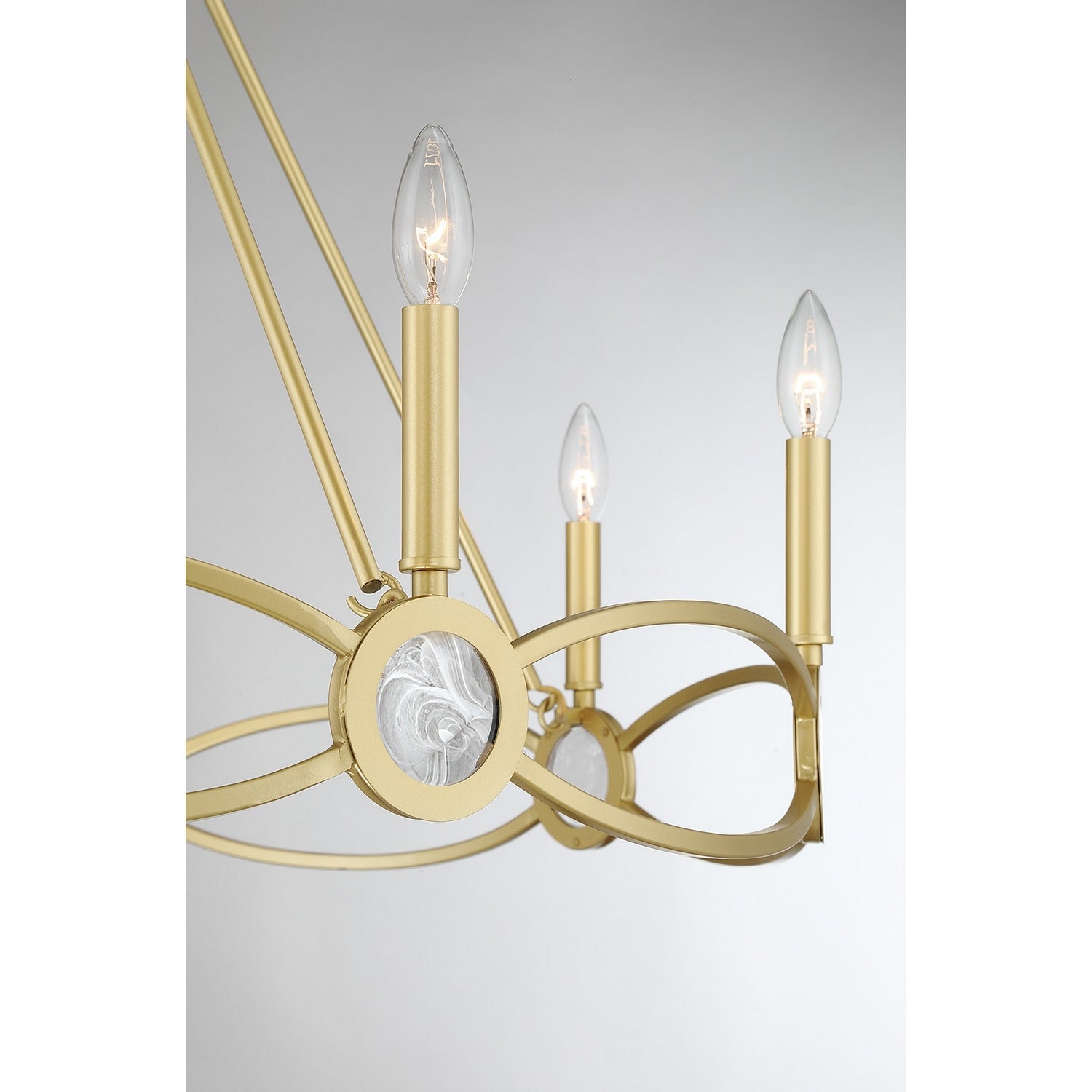 Savoy House - 1-4102-8-328 - Eight Light Chandelier - Minette - Spun Gold