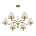 Savoy House - 1-6084-6-127 - Six Light Chandelier - Rosa - Noble Brass