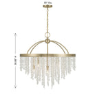 Savoy House - 1-6451-8-127 - Eight Light Chandelier - Jeanette - Noble Brass