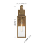 Savoy House - 5-223-273 - One Light Outdoor Wall Lantern - Lancaster - Atlas Bronze