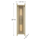 Savoy House - 5-3805-344 - Two Light Outdoor Wall Lantern - Jacobs - Serene Brass