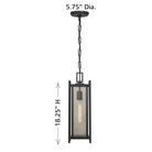 Savoy House - 5-3806-BK - One Light Outdoor Hanging Lantern - Jacobs - Matte Black