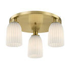 Savoy House - 6-1247-3-127 - Three Light Flush Mount - Baldwin - Noble Brass