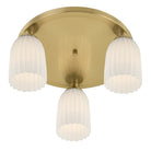 Savoy House - 6-1247-3-127 - Three Light Flush Mount - Baldwin - Noble Brass