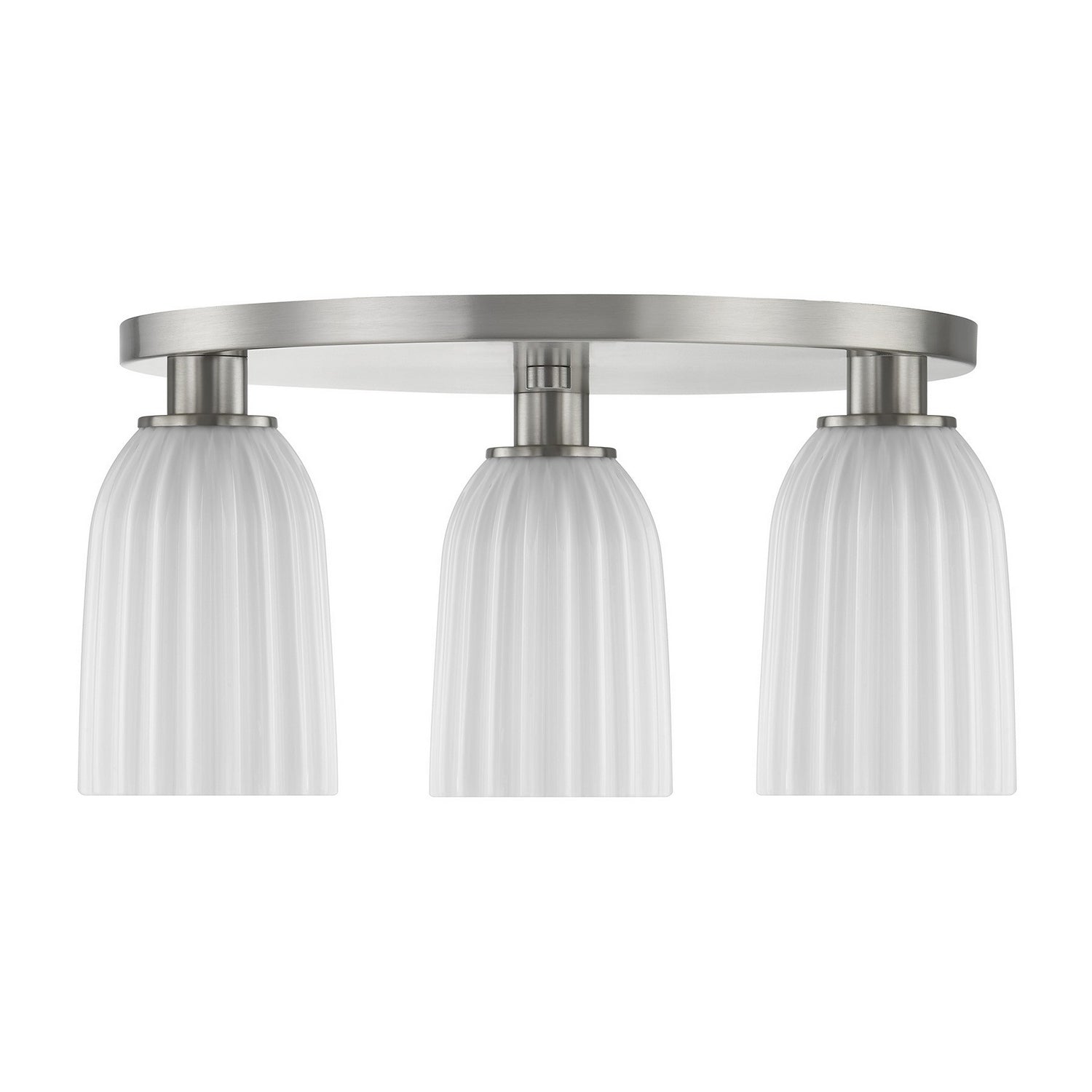 Savoy House - 6-1247-3-SN - Three Light Flush Mount - Baldwin - Satin Nickel