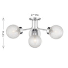 Savoy House - 6-3364-4-11 - Four Light Semi-Flush Mount - Coral - Chrome