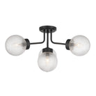 Savoy House - 6-3364-4-89 - Four Light Semi-Flush Mount - Coral - Matte Black