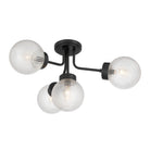Savoy House - 6-3364-4-89 - Four Light Semi-Flush Mount - Coral - Matte Black