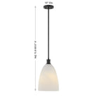 Savoy House - 7-1244-1-89 - One Light Pendant - Baldwin - Matte Black