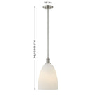 Savoy House - 7-1244-1-SN - One Light Pendant - Baldwin - Satin Nickel