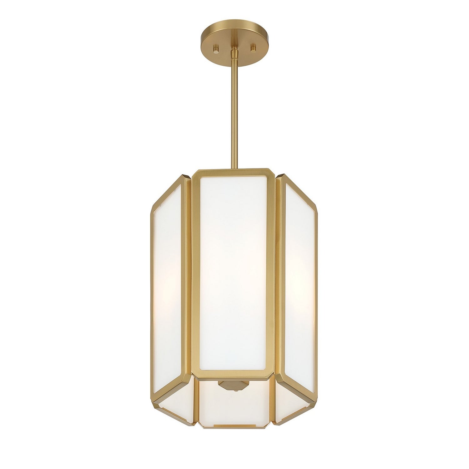 Savoy House - 7-1700-3-322 - Three Light Pendant - Leeds - Warm Brass
