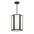 Savoy House - 7-1700-3-89 - Three Light Pendant - Leeds - Matte Black