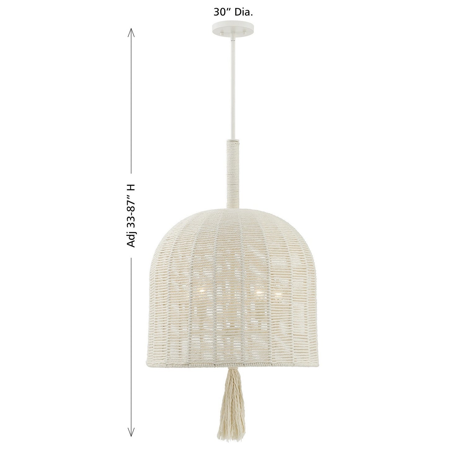 Savoy House - 7-3401-5-341 - Five Light Pendant - Lunara - Cotton