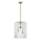 Savoy House - 7-6209-3-322 - Three Light Pendant - Reddick - Warm Brass