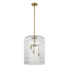 Savoy House - 7-6209-3-322 - Three Light Pendant - Reddick - Warm Brass