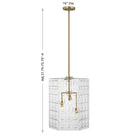 Savoy House - 7-6209-3-322 - Three Light Pendant - Reddick - Warm Brass