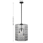 Savoy House - 7-6209-3-89 - Three Light Pendant - Reddick - Matte Black
