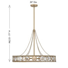 Savoy House - 7-9380-6-338 - Six Light Pendant - Cologne - Opulent Gold