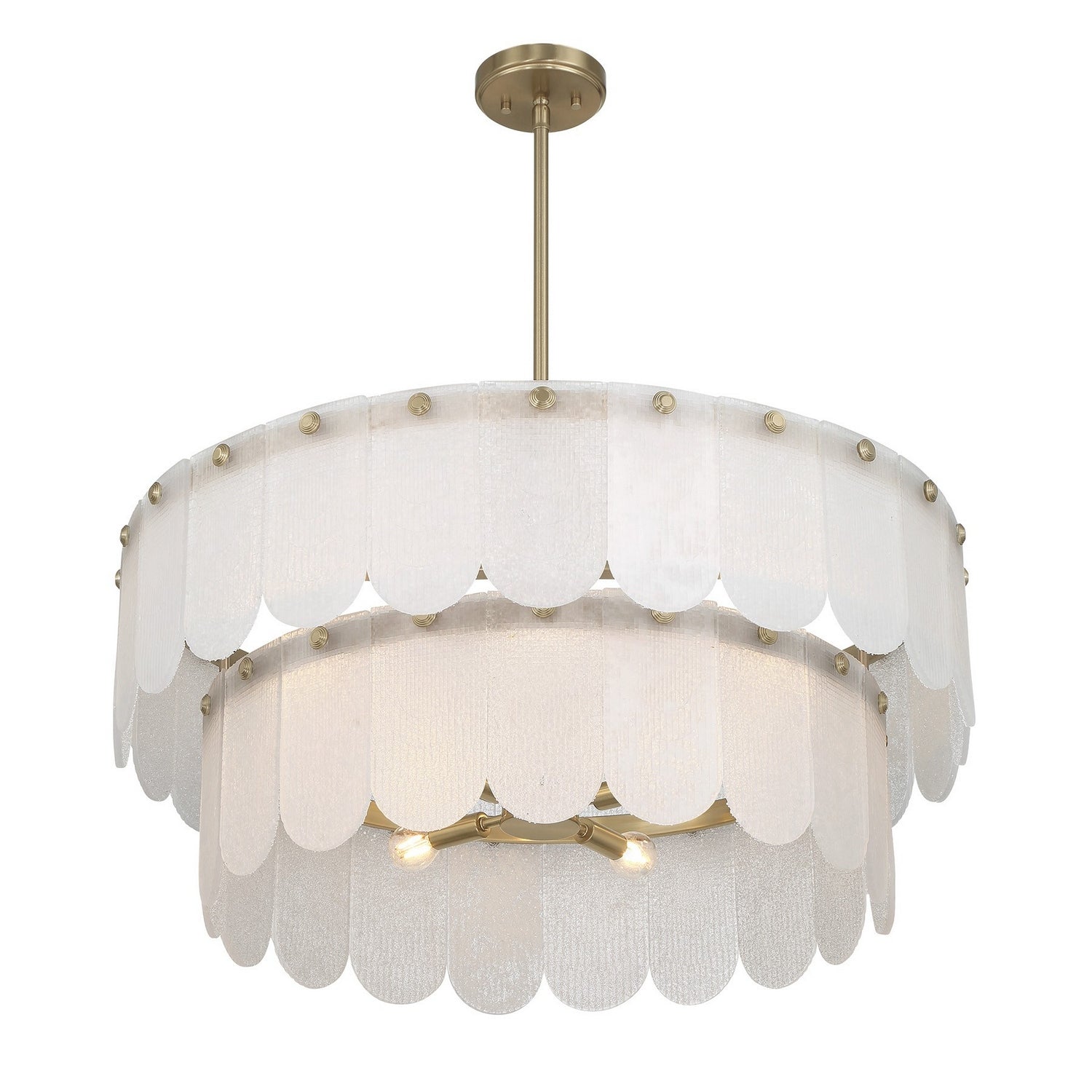 Savoy House - 7-9800-10-127 - Ten Light Pendant - Ashton - Noble Brass