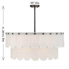 Savoy House - 7-9800-10-15 - Ten Light Pendant - Ashton - Mediterranean Bronze