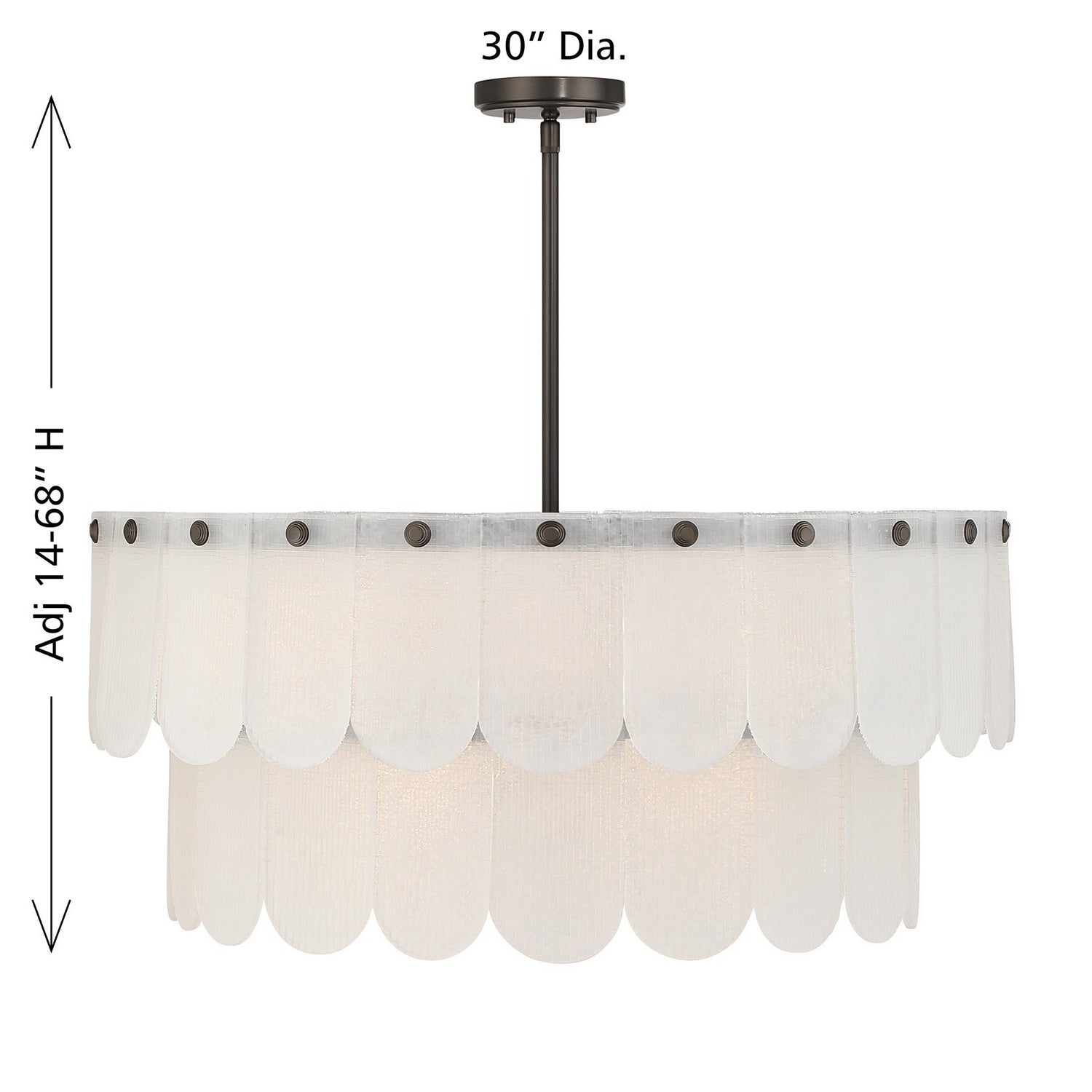Savoy House - 7-9800-10-15 - Ten Light Pendant - Ashton - Mediterranean Bronze