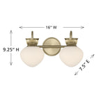 Savoy House - 8-1028-2-127 - Two Light Bathroom Vanity - Melbourne - Noble Brass