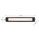 Savoy House - 8-3303-28-335 - LED Bathroom Vanity - Parker - Black Lustre