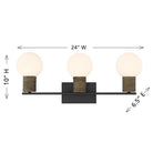 Savoy House - 8-4081-3-BK - Three Light Bathroom Vanity - Jarrell - Matte Black