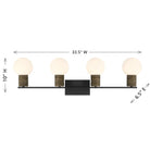 Savoy House - 8-4081-4-BK - Four Light Bathroom Vanity - Jarrell - Matte Black