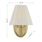 Savoy House - 9-6081-1-127 - One Light Wall Sconce - Rosa - Noble Brass