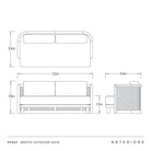 Arteriors - FFS07 - Outdoor Sofa - Emoto