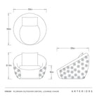 Arteriors - FRS30 - Outdoor Swivel Lounge Chair - Florian