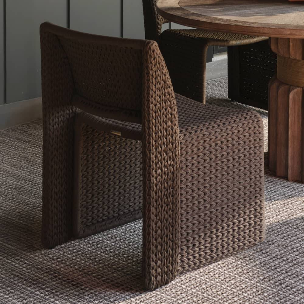 Arteriors - FRS32 - Outdoor Dining Chair - Veneto - Charcoal Brown