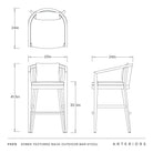 Arteriors - FSS15 - Outdoor Bar Stool - Sobek