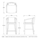 Arteriors - FSS16 - Outdoor Counter Stool - Sobek
