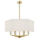 Robert Abbey - 1199 - Six Light Pendant - Jacqueline - Modern Brass w/Clear Crystal
