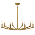 Robert Abbey - 2953 - Eight Light Chandelier - Goldie - Lacquered Burnished Brass