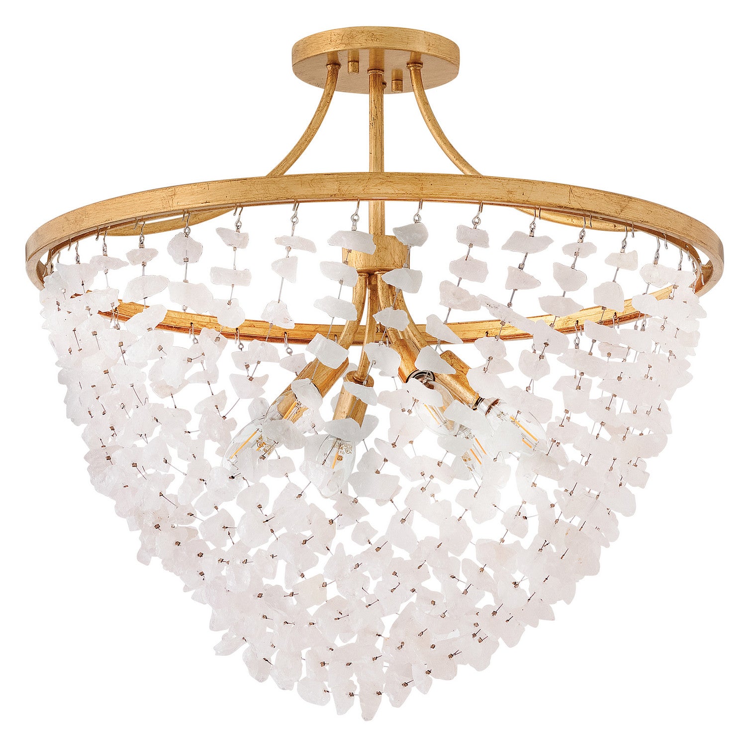 Fredrick Ramond Canada - FR41591DA - LED Semi-Flush Mount - Myra - Distressed Brass