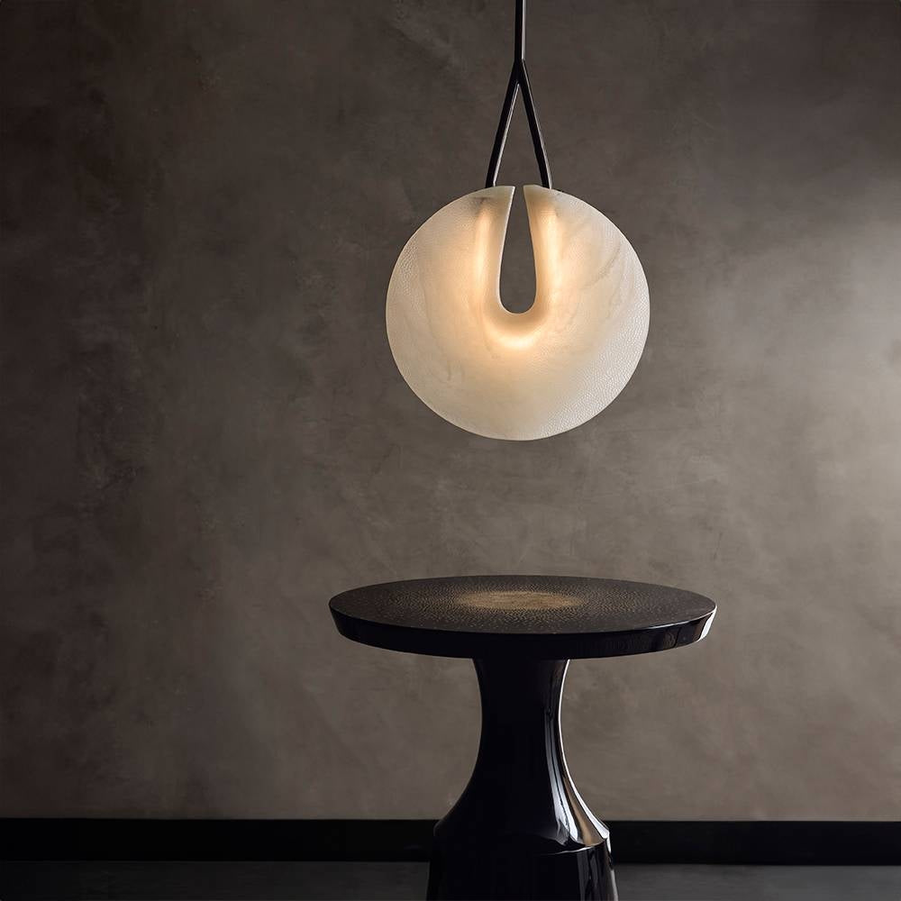 Arteriors DPC32 Tyche LED Pendant in Matte Swirl / Bronze