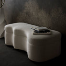 Arteriors GDFHU01 Shoal Bench in Sand/Dark Walnut