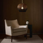 Arteriors DPS09 Swami Pendant in Natural and Black/Antique Brass