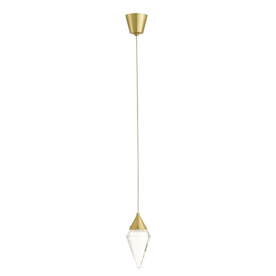 Arteriors DPC38 Berkley LED Pendant in Antique Brass