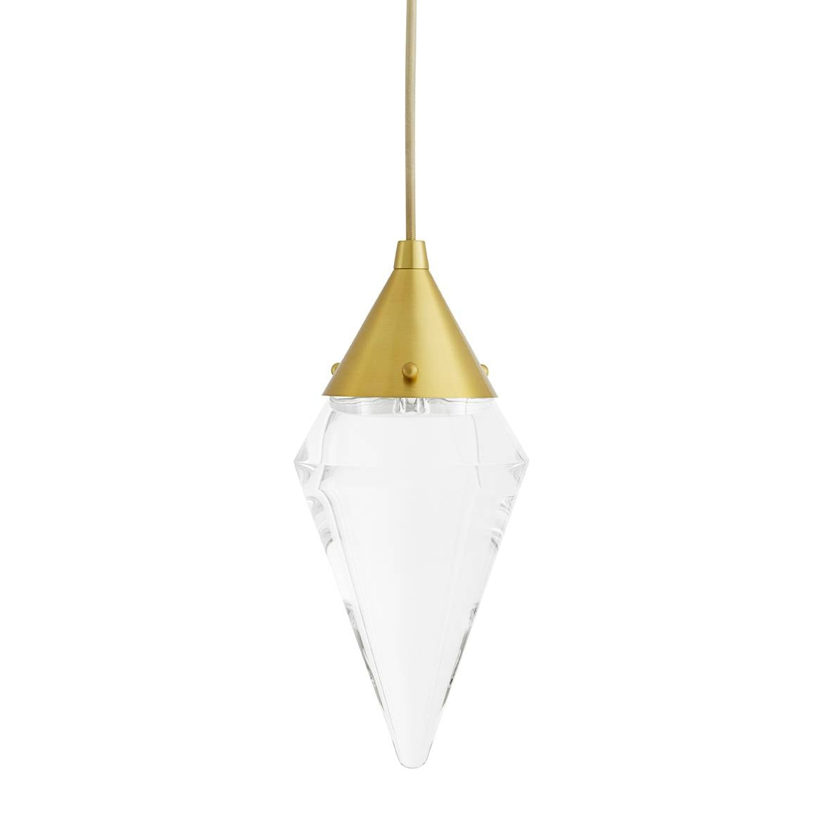 Arteriors DPC38 Berkley LED Pendant in Antique Brass
