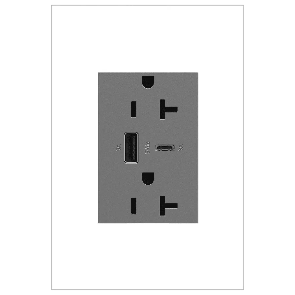 Legrand - adorne® 20A Tamper-Resistant Ultra-Fast USB Type A/C Outlet - ARTRUSB206ACM4 - Canada Light Shop