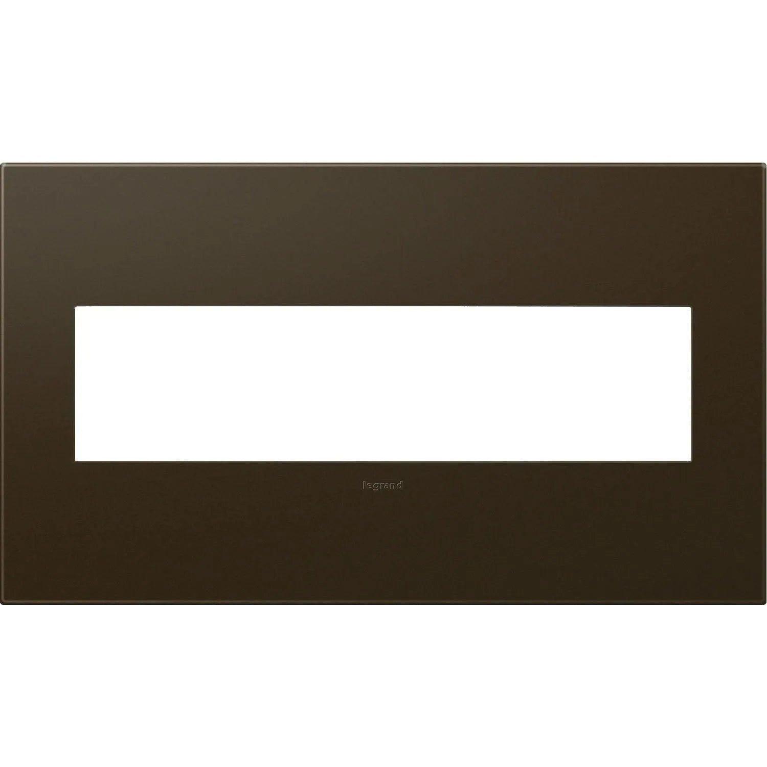 Legrand - adorne® Plastic Four-Gang Screwless Wall Plate - AWP4GBR4 - Canada Light Shop