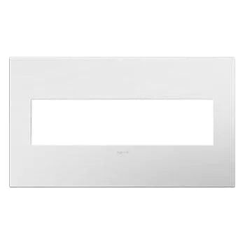 Legrand - adorne® Plastic Four-Gang Screwless Wall Plate - AWP4GWHW4 - Canada Light Shop